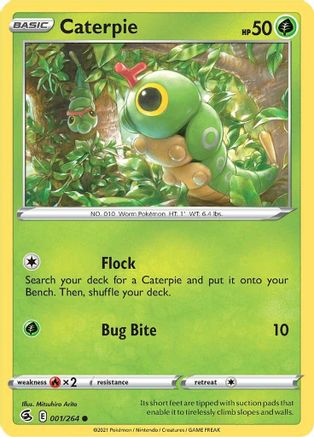 Caterpie (001/264) [SWSH08 Fusion Strike] Reverse Holofoil - Common