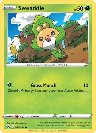 Sewaddle (009/264) [SWSH08 Fusion Strike] - Common