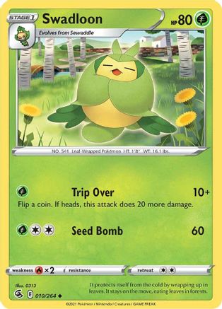 Swadloon (010/264) [SWSH08 Fusion Strike] - Uncommon