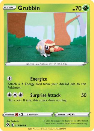 Grubbin (018/264) [SWSH08 Fusion Strike] - Common