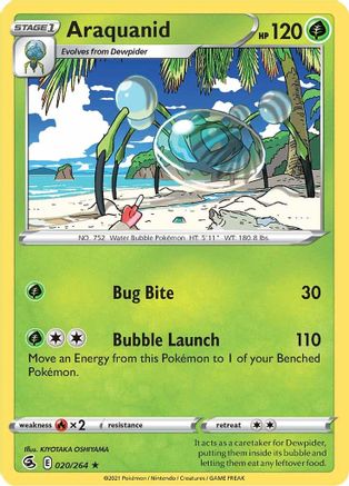 Araquanid (020/264) [SWSH08 Fusion Strike] Reverse Holofoil - Rare