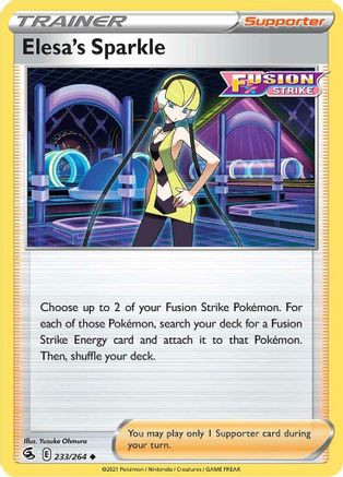 Elesa's Sparkle (233/264) [SWSH08 Fusion Strike] Reverse Holofoil - Uncommon