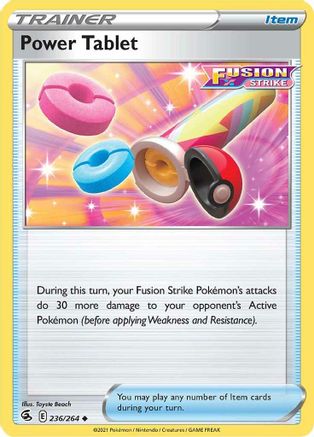 Power Tablet (236/264) [SWSH08 Fusion Strike] Reverse Holofoil - Uncommon