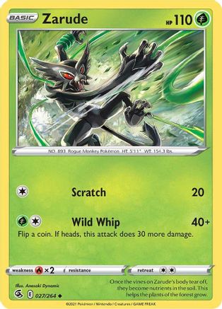 Zarude (027/264) [SWSH08 Fusion Strike] - Uncommon