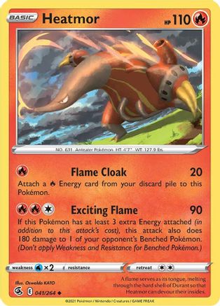 Heatmor (041/264) [SWSH08 Fusion Strike] Reverse Holofoil - Uncommon