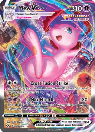 Mew VMAX (Alternate Art Secret) (269/264) [SWSH08 Fusion Strike] Holofoil - Secret Rare