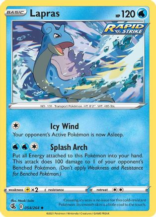 Lapras (054/264) [SWSH08 Fusion Strike] Reverse Holofoil - Uncommon