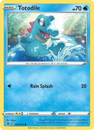Totodile (055/264) [SWSH08 Fusion Strike] Reverse Holofoil - Common