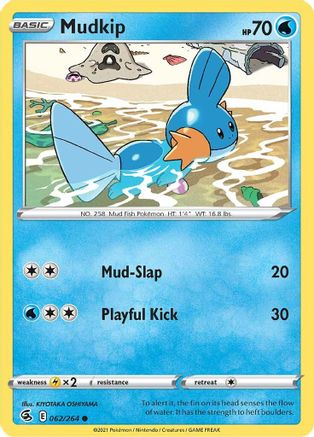 Mudkip (062/264) [SWSH08 Fusion Strike] Reverse Holofoil - Common