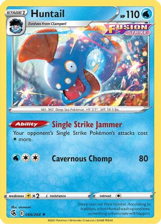 Huntail (066/264) [SWSH08 Fusion Strike] - Rare