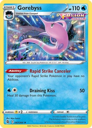 Gorebyss (067/264) [SWSH08 Fusion Strike] - Rare
