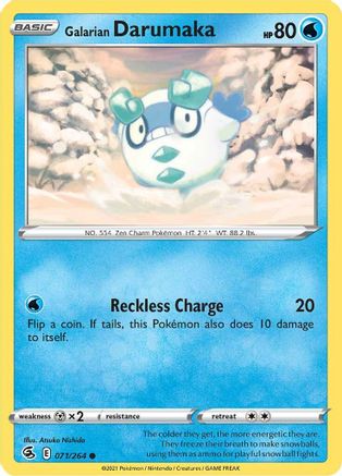 Galarian Darumaka (071/264) [SWSH08 Fusion Strike] Reverse Holofoil - Common