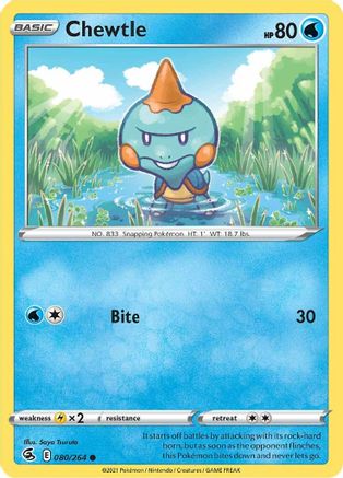 Chewtle (080/264) [SWSH08 Fusion Strike] - Common