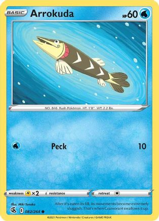 Arrokuda (082/264) [SWSH08 Fusion Strike] Reverse Holofoil - Common