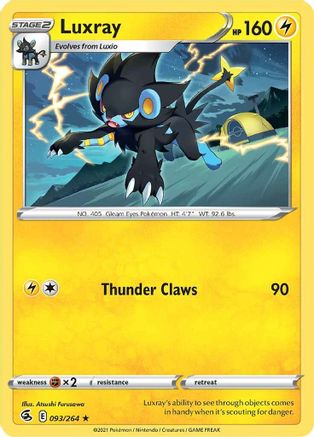 Luxray (093/264) [SWSH08 Fusion Strike] - Rare
