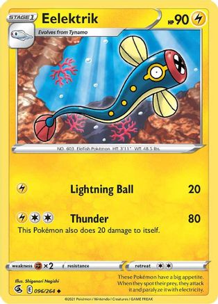 Eelektrik (096/264) [SWSH08 Fusion Strike] Reverse Holofoil - Uncommon