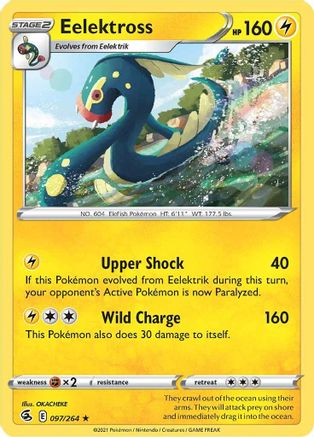 Eelektross (097/264) [SWSH08 Fusion Strike] Reverse Holofoil - Rare