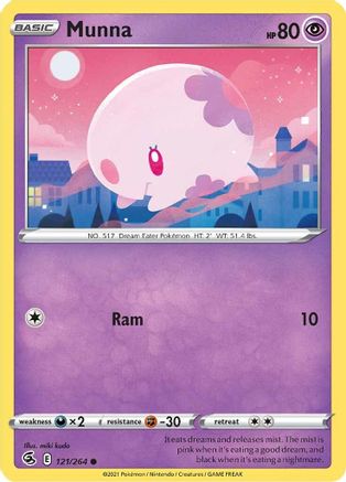Munna (121/264) [SWSH08 Fusion Strike] - Common