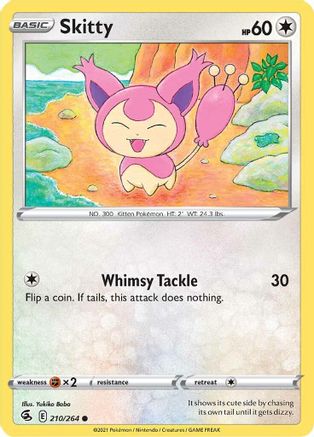 Skitty (210/264) [SWSH08 Fusion Strike] Reverse Holofoil - Common