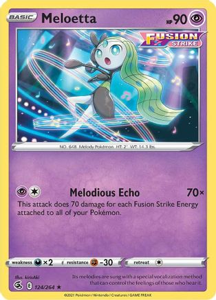 Meloetta (124/264) [SWSH08 Fusion Strike] - Rare