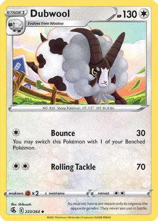 Dubwool (223/264) [SWSH08 Fusion Strike] - Uncommon