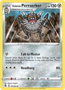 Galarian Perrserker (181/264) [SWSH08 Fusion Strike] Reverse Holofoil - Uncommon