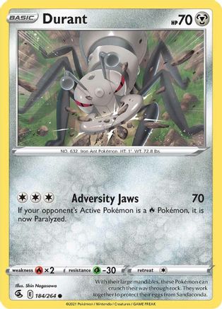 Durant (184/264) [SWSH08 Fusion Strike] Reverse Holofoil - Common