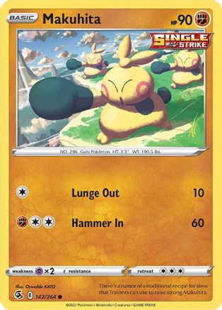 Makuhita (142/264) [SWSH08 Fusion Strike] - Common