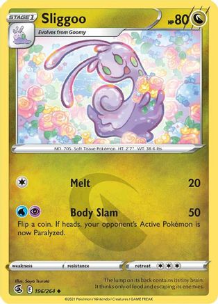 Sliggoo (196/264) [SWSH08 Fusion Strike] Reverse Holofoil - Uncommon