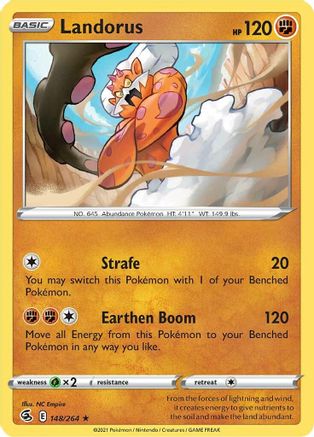 Landorus (148/264) [SWSH08 Fusion Strike] Reverse Holofoil - Holo Rare