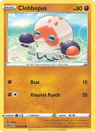 Clobbopus (152/264) [SWSH08 Fusion Strike] Reverse Holofoil - Common