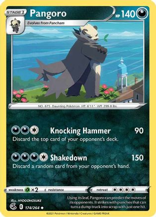 Pangoro (174/264) [SWSH08 Fusion Strike] Reverse Holofoil - Uncommon