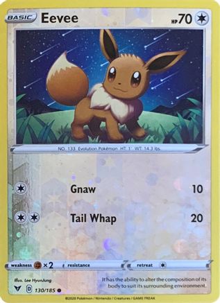 Eevee (Reverse Cosmos Holo) (130/185) [Miscellaneous Cards & Products] Reverse Holofoil - Common