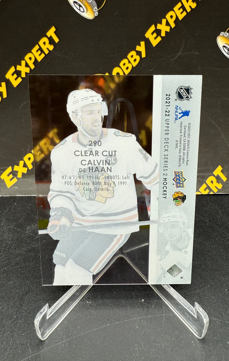 Calvin de Haan Base Clear Cut - Chicago Blackhawks