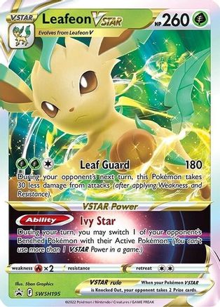 Leafeon VSTAR (SWSH195/307) [SWSH Sword & Shield Promo Cards] Holofoil - Promo