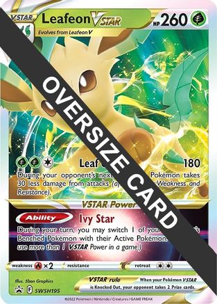 Leafeon VSTAR - SWSH195 (SWSH195) [Jumbo Cards] Holofoil - Promo