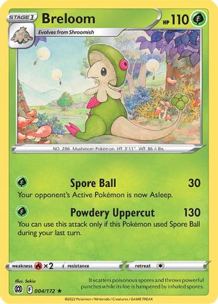 Breloom (004/172) [SWSH09 Brilliant Stars] - Rare