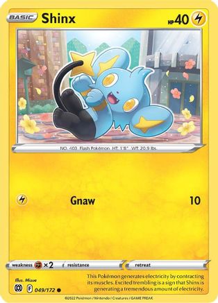 Shinx (049/172) [SWSH09 Brilliant Stars] Reverse Holofoil - Common