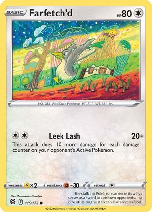 Farfetch'd (115/172) [SWSH09 Brilliant Stars] Reverse Holofoil - Common
