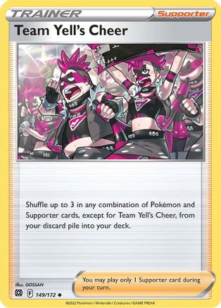Team Yell's Cheer (149/172) [SWSH09 Brilliant Stars] Reverse Holofoil - Uncommon