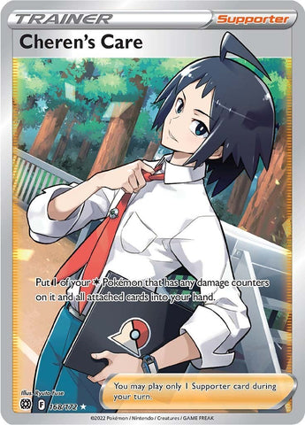 Cheren's Care (Full Art) [SWSH09 - 168/172]