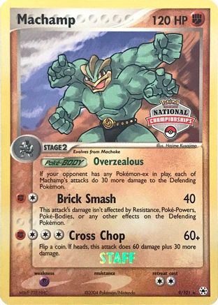 Machamp (National Championships) [Staff] (9/101) [League & Championship Cards] - Promo
