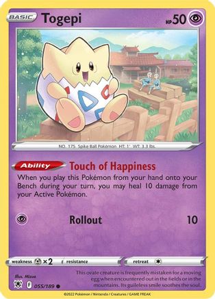 Togepi (055/189) [SWSH10 Astral Radiance] Reverse Holofoil - Common