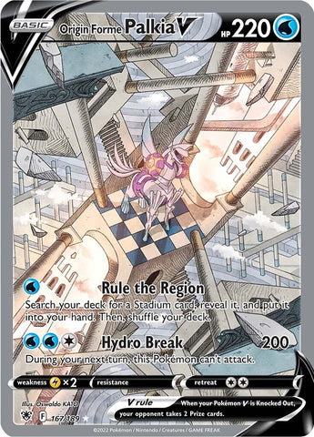 Origin Forme Palkia V (Alternate Full Art) [SWSH10 - 167/189]