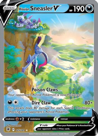 Hisuian Sneasler V (Alternate Full Art) (175/189) [SWSH10 Astral Radiance] Holofoil - Ultra Rare