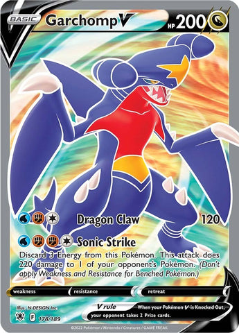 Garchomp V (Full Art) [SWSH10 - 178/189]