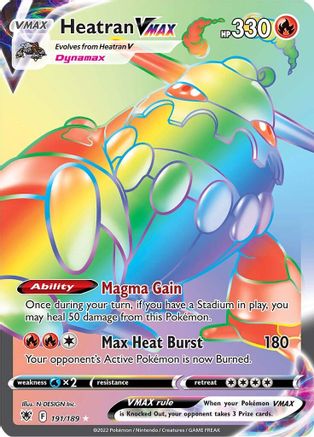 Heatran VMAX (Secret) (191/189) [SWSH10 Astral Radiance] Holofoil - Secret Rare