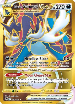 Hisuian Samurott VSTAR (Secret) (209/189) [SWSH10 Astral Radiance] Holofoil - Secret Rare