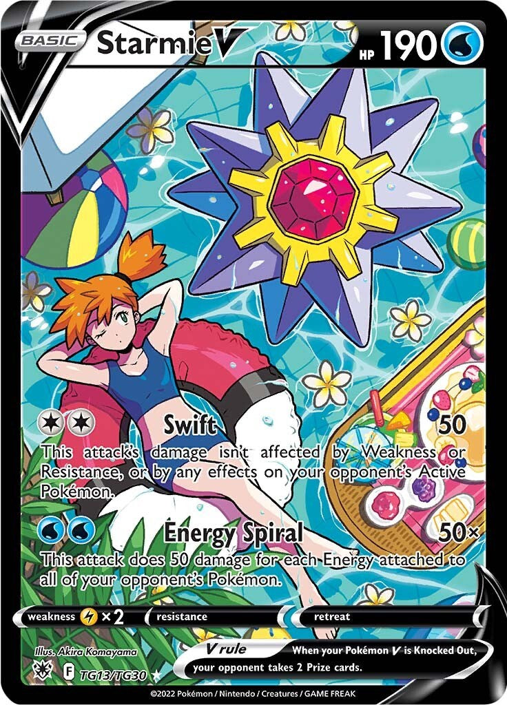 tg pokemon cards Starmie V [SWSH10:TG