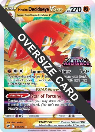 Hisuian Decidueye VSTAR (84/189) [Jumbo Cards] Holofoil - Promo